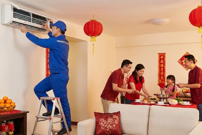 Pre-Chinese New Year Aircon Cleaning