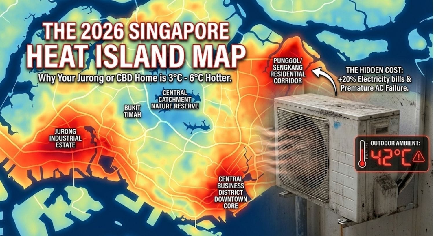 Singapore Heat Island Map 2026 Guide for Aircon Owners