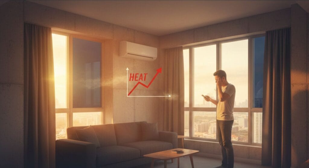 HDB corner unit aircon